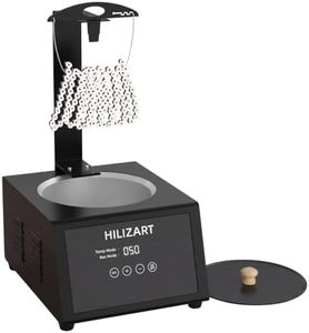 Hilizart Bicycle Chain Wax Melting System with 1500ML Bike Chain Wax Melting Pot Auto Temperature Control and Integrated Cooling Rack 35-125℃ Automatic and Manual Modes 1 Year Service