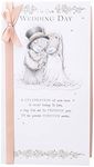 Me to You Bear On Our Wedding Day Greetings Card, White,AHT01003