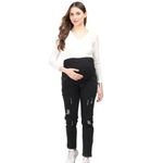 Morph Maternity Distressed Maternity Jeans | Women's Maternity Denim | Pregnancy Comfort Fit |Black | XXL