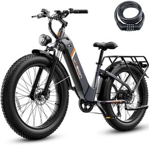Jasion Thunder Electric Bike for Adults,1800W Peak Fat Tire E Bikes,26''x 4'',80 Miles with 864Wh Removable Battery Ebike, 30+MPH Max Speed Bicycles,Hydraulic Brakes,Front Suspension