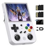 RG353V Retro Video Handheld Game Console 3.5" IPS Screen Android 11 and Linux System RK3566 64bit Game Player 64G TF Card Built-in 4450 Classic Games Bluetooth 4.2 and 5G WiFi