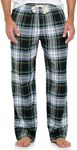 Ashford & Brooks Mens Super Soft Flannel Plaid Pajama Sleep Pants - Green Blackwatch - Large
