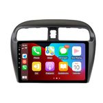 Hac Sa Beach for Android 13 Mitsubishi Mirage Radio 2012-2023 Car Stereo GPS Navigation Unit with Wireless Carplay Android Auto Receiver IPS HD Touchscreen Free Reverse Camera Mic (4GB RAM+64GB ROM)