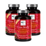 New Nordic Cran Berry Vegan Gummies Supplement | Urinary Tract, UTI & Bladder Support for Women & Men | Natural Cranberry & Sour Cherry Flavour | Gluten Free | 60 Count (Pack of 3)