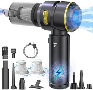 Car Vacuum Cleaner,22000PA High Power Mini Vacuum Cleaner,Rechargeable Handheld Vacuum,Portable Cordless Compressed Air Duster Air Blower for Car Home (Black)