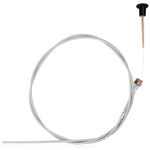 QAZAKY Universal Push Pull Choke Control Cable for Tractor Go Cart Kart Various Rotary Model 237 703971 290831 63" Inner 60" Conduit 2-3/4 Travel