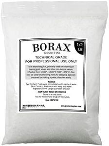 Borax Flux Granular 5 MOL Melting Gold Silver Jewelry Casting Glazing Crucibles and Soldering (1/2 LB)