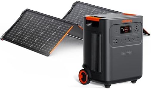 Jackery HomePower 3600 Plus Portable Power Station with 340WX Solar Panels, 3600W AC Output, 3584Wh LFP Solar Generator, Expandable up to 21kWh, Essential Home Backup for Home Use, Emergencies, RV