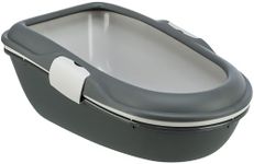 Trixie Berto Cat Litter Tray, Dark Grey