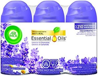 AirWick Freshmatic Air Freshener, Lavender & Chamomile, Upto 210 Days of Freshness, 3 Refills (180g Each)
