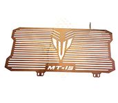 Vagary Stainless Steel Motorcycle Radiator Guard Grill for MT15 (Black) (Golden)