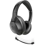 ClearCall 70 - Bluetooth Headphones with Microphone + Removable Boom Mic - Work Headphones Wireless Bluetooth, Over Ear Headphones with Mic, Work from Home Headset with Mic, Headphones for Laptop