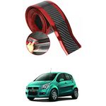 PRIKNIK Carbon Fiber Car Bumper, Sill Protector, Rear Bumper, Plate Rubber Cover Guard, Pad Moulding, Anti-Kick Scratch Compatible with R-itz