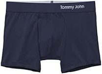 Tommy John Men’s Trunk 4" Underwear - Cool Cotton Boxers with Supportive Contour Pouch - Cool, Dry Pima Cotton Blend, Navy - 1 Pack, X-Large