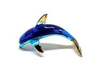 Handmade Curve Dolphin Art Glass Bl