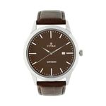 Titan Men's 1584SL04 Neo Analog Display Quartz Brown Watch