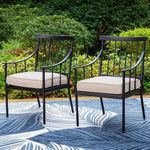 PHI VILLA Outdoor Metal Dining Chai
