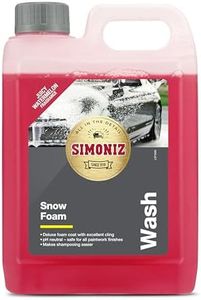 Simoniz Snow Foam Car Shampoo, Juicy Watermelon Scented Luxurious Thick Foam Pre-Wash pH Neutral Pre Cleaner Gently Lifts Dirt & Traffic Film, Wax & Sealant Safe, Red, 2.5L