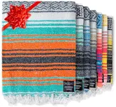 Benevolence LA Handwoven Mexican Blanket, Perfect as Serape, Outdoor, Picnic, Camping Blanket, 45x70 inches - Mandarin