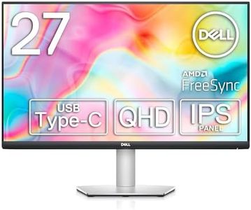 Dell 27 USB-C Monitor - S2722DC - QHD 2560 x 1440 at 75 Hz - 4 ms - AMD FreeSync - Speakers - Stereo - Tilt -5/+21 - -5/+21 - Swivel 60 - Rotation Angle 180 - Height Adjustment 4.3 in - Gray