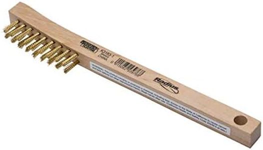 Lincoln Electric K3183-1 Brass Wire Brush for Aluminum, 2 x 9 Row, 12 Pack