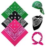 sularpek 3 Pieces Bandanas, Neckerchief for Women and Men, Stylish Versatile Paisley Bandana for Riding, Hiking, Fishing, Cycling, Outdoor Activities