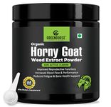 GREENDORSE Organic Horny Goat Weed Extract Powder |With 10% Active Icariins| 3 Months Supply | Supports Strength, Stamina, Performance & Energy, Vegan Friendly-50g