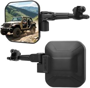 Wrangler mirrors door off Compatible with Wrangler JL JLU & Gladiator JT 2018-2023, Wrangler Mirrors Can Automation Folded and Reset When Encountering Obstacles, HD Large Field of View is Anti-shaking