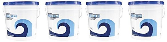 Boardwalk HURACAN40 Low Suds Industrial Powder Laundry Detergent, Fresh Lemon Scent, 40lb Pail (4-(Pack))