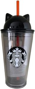 STARBUCKS Esclusiva edizione limitata 2023 16 once Grande Kitty Ears Tumbler - Halloween