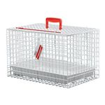 MDC Cat Carrier with Top Opening – Lightweight Mesh Pet Travel Crate for Vet Visits, Cats & Kittens – Breathable, Easy Clean Cat Basket with Handle – Secure & Spacious Cat Crate for Travel, White