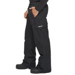 Arctix Men's Sentinel Pull Over Fleece-Lined Cargo Snow Pants, Black, Large (36-38W * 32L)