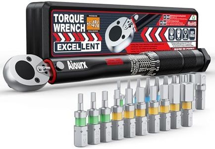 Aiourx 1/4 Inch Drive Click Torque Wrench 2-24 Nm, Bicycle Maintenance and Mechanical Repairs