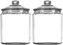 Anchor Hocking 1 Gallon Heritage Hill Glass Jar with Lid (4 piece, all glass, dishwasher safe)