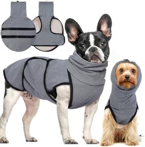 Hjyokuso Dog Anxiety Relief Jackets, Dog Anxiety Coat With Calming Hood, Dog Calming Coat, Dog Calming Vest Shirt With Ear Cover, Dog Jumper For Small Dogs, Dog Anxiety Vest For Fireworks, Thunder