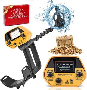 Hlieeosfcn Detector de Metales para Niños Adultos 2 Lbs, Anillo De Búsqueda Impermeable de 7.5 Pulgadas, Modo Totalmente Metálico, Modo Enmascarable, Detector de Oro Aventura Al Aire Libre