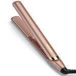 BaByliss Rose Gold Hair Straighteners - Ceramic Plates for Smooth Styling, Multi-Voltage Worldwide use, Ultra-Fast 15 Second Heat Up, 3 Heat Settings Up to 235°C, 2598U