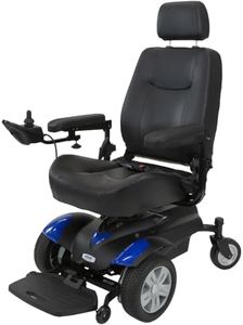 Vive Mobility Electric Wheelchair - Portable Power Transport Chair - Battery Powered, Lightweight, Foldable for Adults - Folding Motorized for Seniors - Comfortable Seat Cushion - Compact, All Terrain