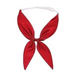 DDNFO School Uniform Anime Lolita Sailor Womens Girls Cosplay Bow Tie Adjustable Necktie Bowtie Colourful.(F120), Red, Free