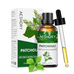 AESHORY Patchouli Essential Oil 100ml, 100% Pure Natural Patchouli Oil, Perfect for Diffuser, Humidifier, Aromatherapy, Better Sleep, Skin Care, Perfume & Candle Making