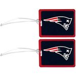 NFL New England Patriots Vinyl Luggage Tag, 2pk, Blue