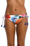 La Blanca Women's Standard Side Tie Hipster Swimsuit Bottom, Multi//Floral Rhythm, 8