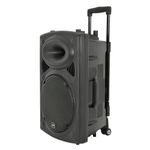 QTX | QR15PA: Powerful Portable PA with 2 Wireless Handheld Microphones, Easy Mobility Trolley Handle and Wheels, Extended Battery Life & Enhanced Audio Control