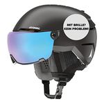 ATOMIC Unisex's Savor Visor Stereo Ski Helmet, Black, Medium