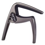 KLIQ Guitar Capo for Acoustic and Electric 6-String Guitars, Black Chrome