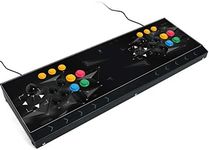 DOYO Arcade Game Console 2 Players Video Game Arcade Fighting Stick for Home, Compatible with NEOGEO Mini/PC/PS Classic/Nintendo Switch/PS3/Android/Raspberry Pi (black)