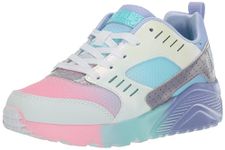 Skechers Girls UNO LITE - Electric Ombre, Perwinkle/Multi, 10.5 Little Kid