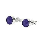 Blue Sapphire Stone Stud Earrings i