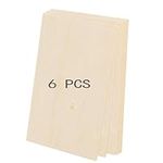 6 Pack Basswood Sheets for Crafts -