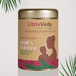 LittleVeda Mom's Tea (Rose) for Breastfeeding Mother’s – With Ingredients such as Fenugreek, Shatavari, Moringa,Cumin known to help with Breast Milk Supply for Lactating Nursing Mom's 50g